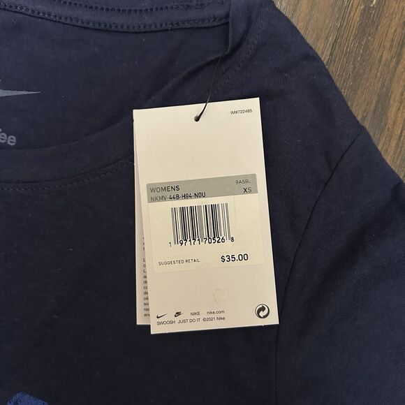 Nike Tee Houston Astros Women’s Tshirt XS Blue Scoop Neck NWT - Picture 2 of 8